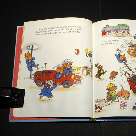 VTG Little Golden Storybook Richard Scarry 'Busiest Fire Fighters Ever!' 1993 - Picture 7 of 13